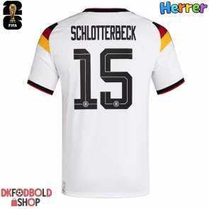 Tyskland Nico Schlotterbeck #15 Hjemmebanetrøje VM 2026 Kort ærmer